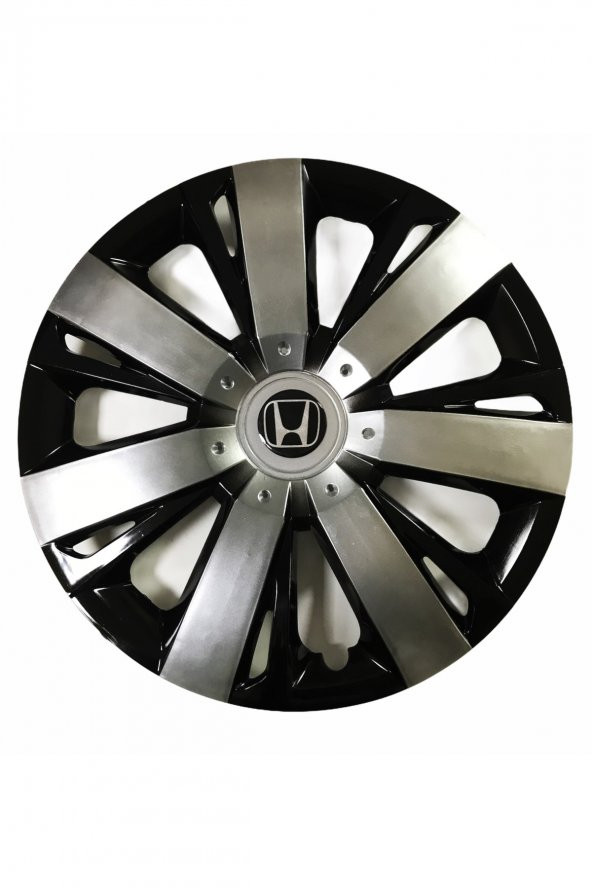 Honda Civic Uyumlu 15 Inç Piano Black Siyah Beyaz Renkli Jant Kapağı 4 Adet