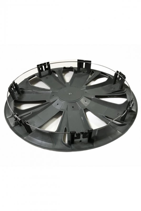 Hyundai Uyumlu 15 Inç Piano Black Siyah Beyaz Renkli Jant Kapağı 4 Adet - Resim 4