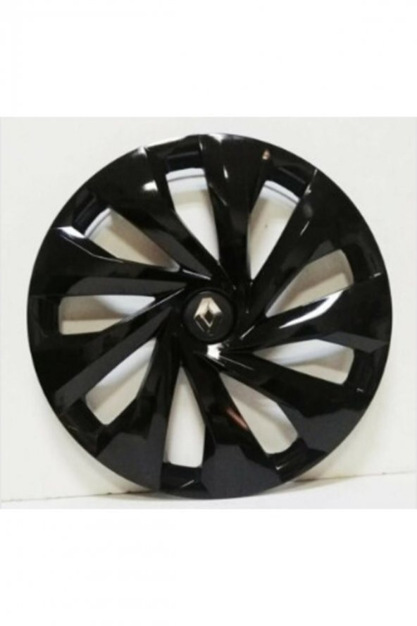 Renault 15 Inç Piano Black Jant Kapağı 4 Adet Amblem Hediye ürün görseli 1