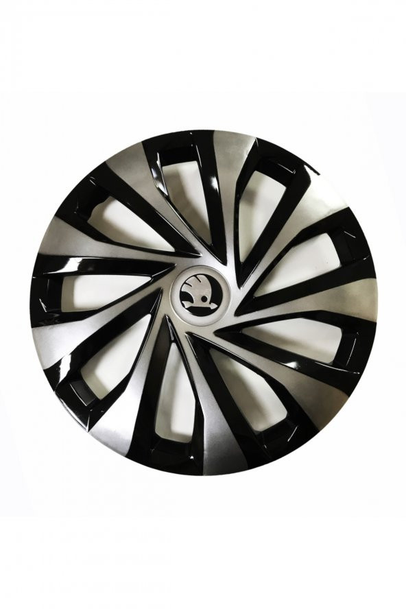 Skoda Octavia Uyumlu 15 Inç Piano Black Siyah Jant Kapağı 4 Adet