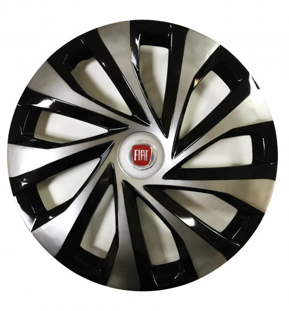 Fiat Linea Uyumlu 15 Inç Piano Black Siyah Jant Kapağı 4 Adet