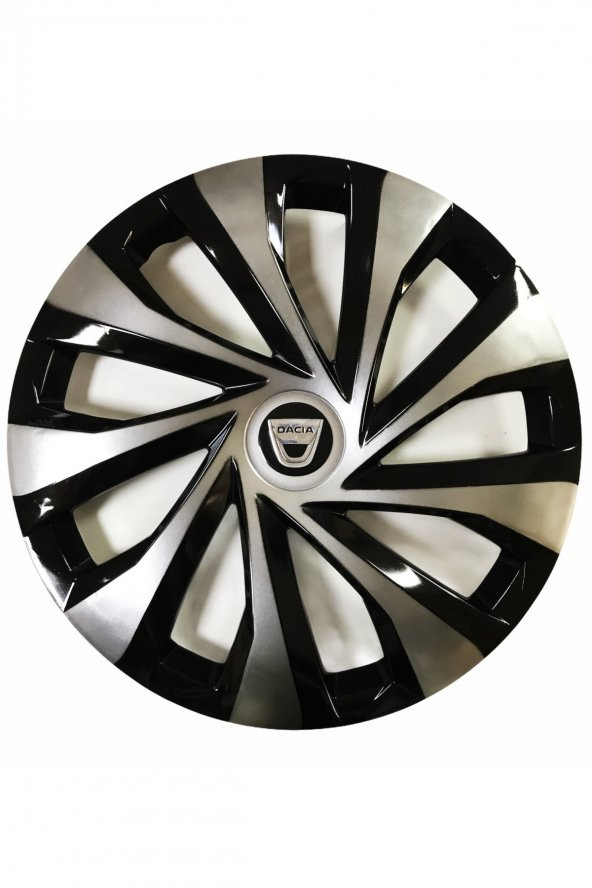 Dacia Sandero Uyumlu 15 Inç Piano Black Siyah Jant Kapağı 4 Adet