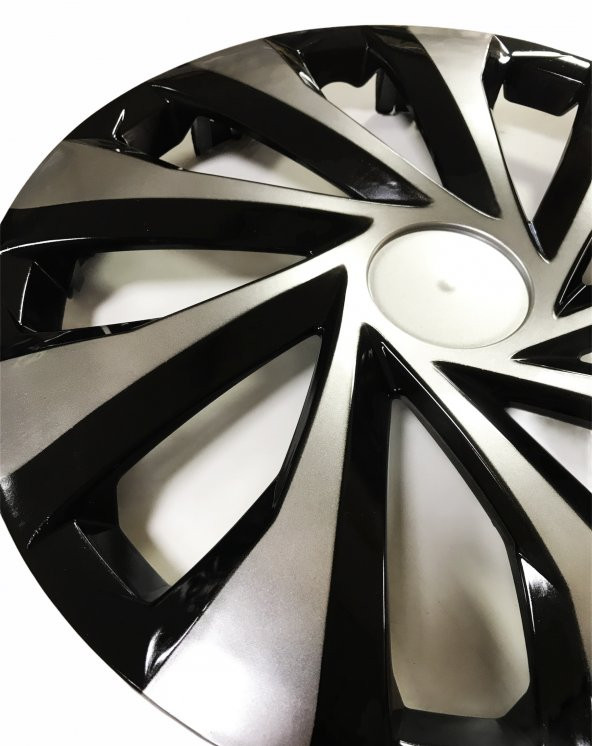 Renault Fluence Uyumlu 15 Inç Piano Black Siyah Jant Kapağı 4 Adet - 3