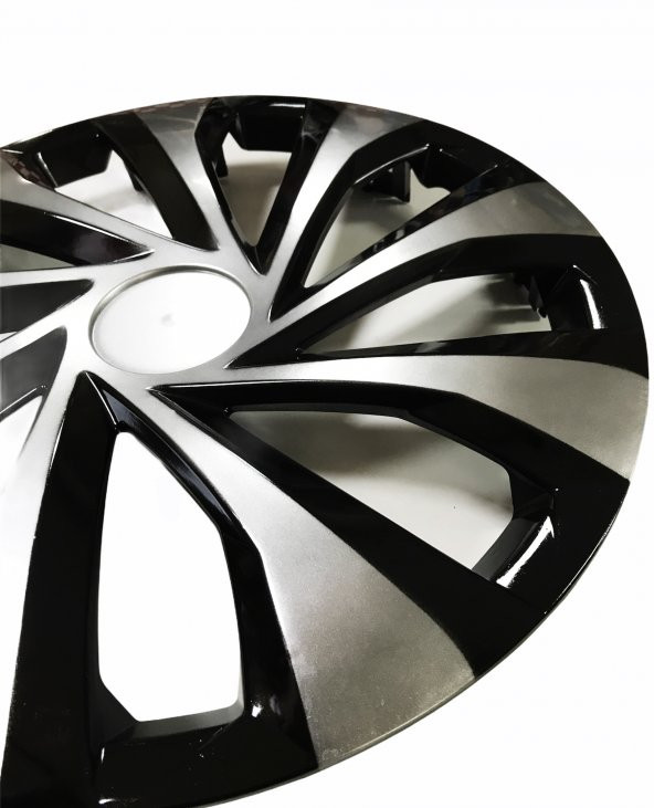 Renault Fluence Uyumlu 15 Inç Piano Black Siyah Jant Kapağı 4 Adet - 4