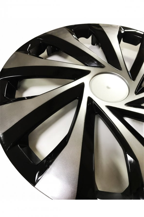 Ford Taunus  Uyumlu 15 Inç Piano Black Siyah Jant Kapağı 4 Adet - 3