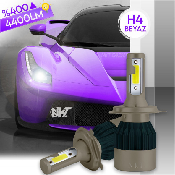 H4 White Beyaz Led Xenon Far Ledi Led Zenon Far Ampulü