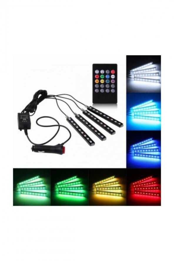 Ayak Altı Aydınlatma Kumandalı Led Rgb Müzik Duyarlı ürün görseli 1
