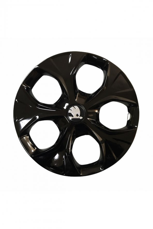 Skoda Araçlarına Uyumlu 15 Inç Piano Black Siyah Jant Kapağı 4 Adet ürün görseli 1