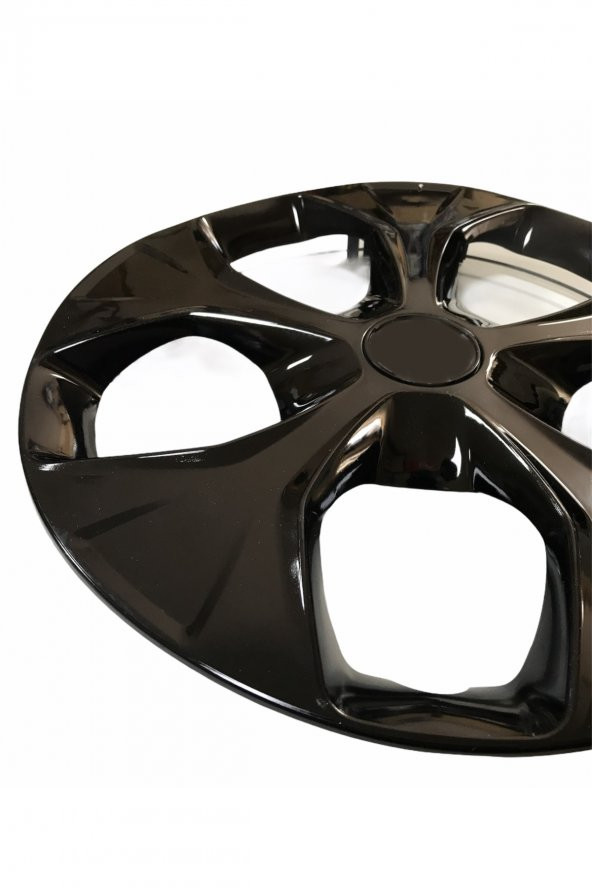 Seat Cordoba  Uyumlu 15 Inç Piano Black Siyah Jant Kapağı 4 Adet - Resim 3