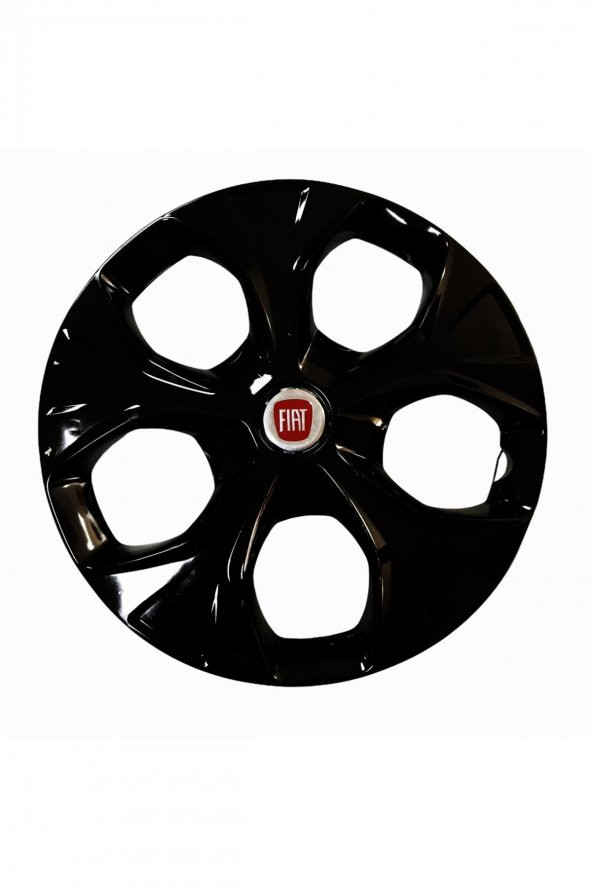 Fiat Panda Uyumlu 15 Inç Piano Black Siyah Jant Kapağı 4 Adet ürün görseli 1