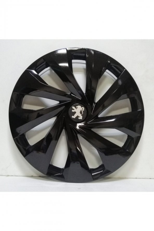 Peugeot 15 Inç Piano Black Jant Kapağı 4 Adet Amblem Hediye