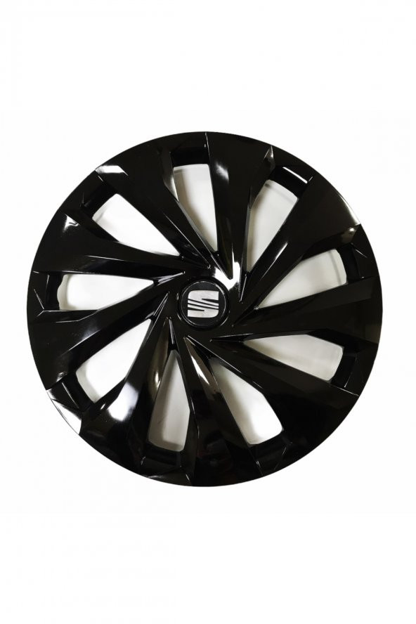 Seat İbiza Uyumlu 15 Inç Piano Black Siyah Jant Kapağı 4 Adet
