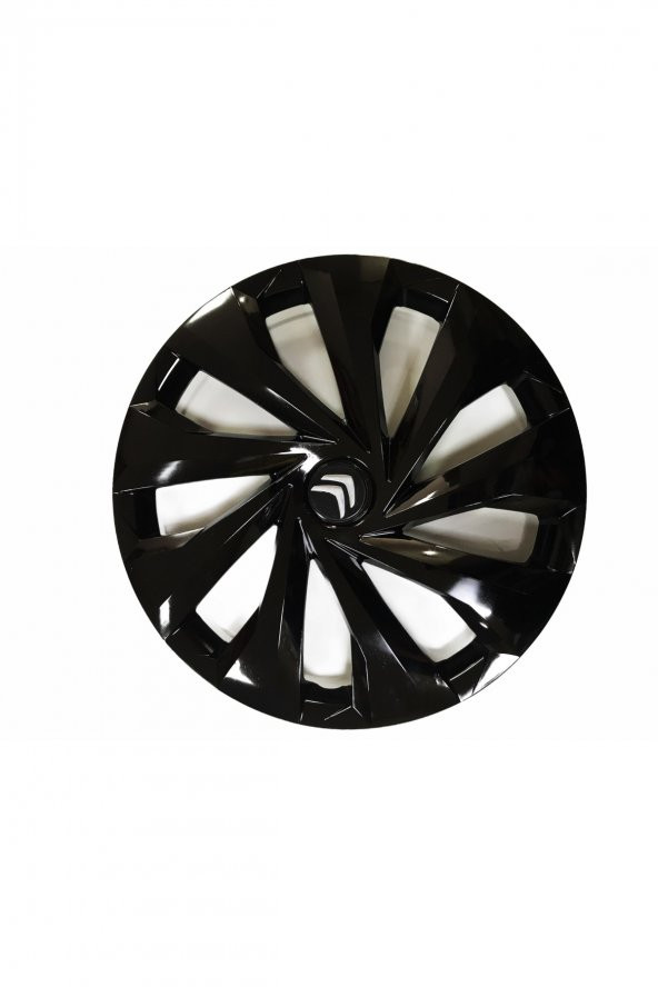 Citroen C3 Uyumlu 14 Inç Piano Black Siyah Jant Kapağı 4 Adet ürün görseli 1