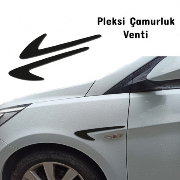 Volvo S90 Uyumlu Çamurluk Venti Sağ Sol Parlak Siyah - 5