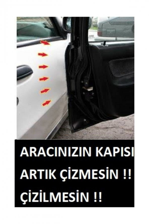 Araç Kapı Koruma Fitili Kapı Çarpma Çizik Önleyici Fitil 5 m - 2