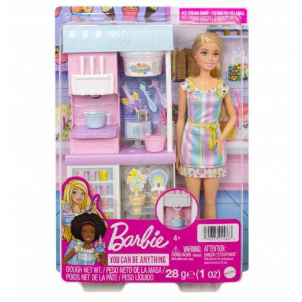 Barbie Dondurma Dükkanı Oyun Seti HCN46 - 2