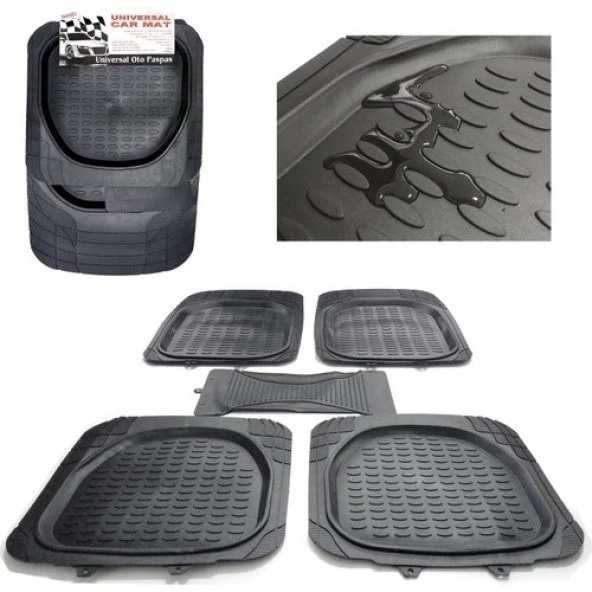 Ford Fiesta 2002-2008 Uyumlu 3d Havuzlu Paspas Takımı 5 Parça Uygun Fiyat - 5