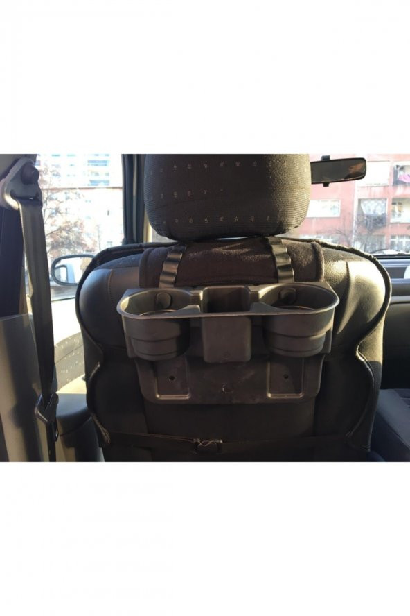 Araç Içi Koltuk Arası Ve Başlık Bardak Tutucu, Bardaklık Siyah - 3