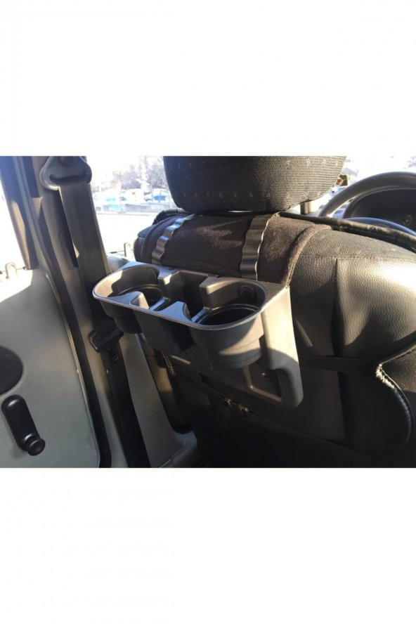 Araç Içi Koltuk Arası Ve Başlık Bardak Tutucu, Bardaklık Siyah - 4