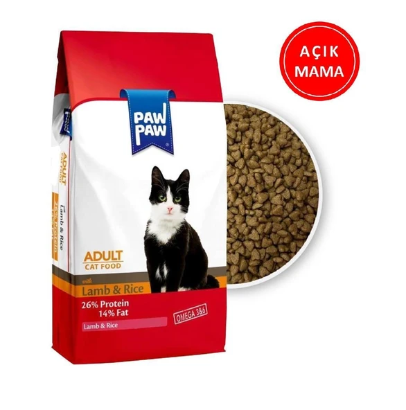 Paw Paw Kuzulu Kedi Maması 1 Kg AÇIK ürün görseli 1