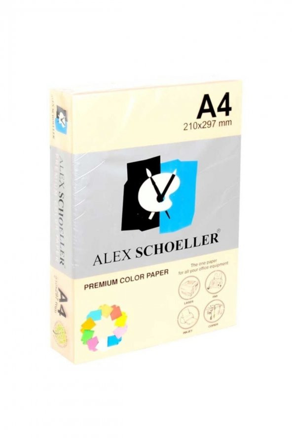 Alex Schoeller A4 Renkli Fotokopi Kağıdı 500 lü Krem (ALX 510)