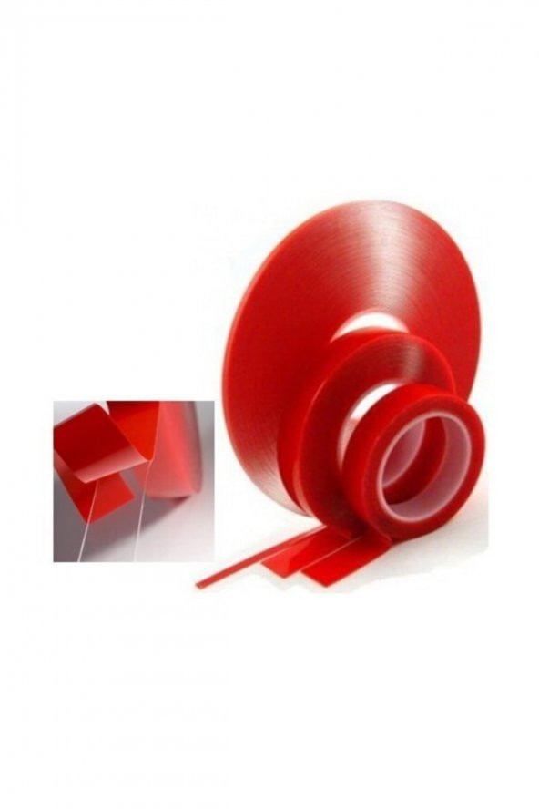 Çift Taraflı Bant Akrilik Şeffaf Süper Güçlü Çift Taraflı Bant 15mm.x5.5 M - Resim 2