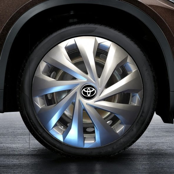 [KIRILMAZ] TOYOTA ARAÇLARA UYGUN 15 İNC JANT KAPAĞI TAKIMI - 3