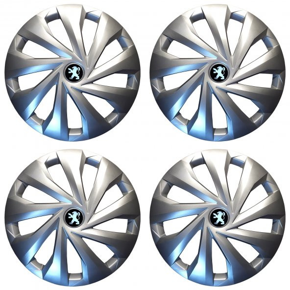 [KIRILMAZ] PEUGEOT ARAÇLARA UYGUN 15 İNC JANT KAPAĞI TAKIMI - Resim 2