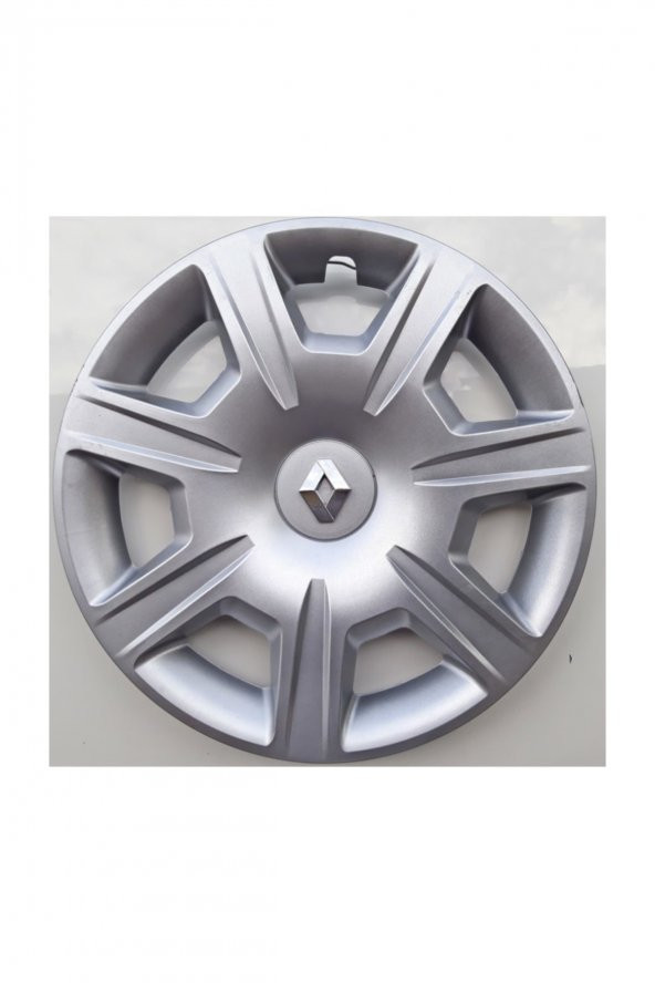 Renault Clio Symbol 15 Inç Jant Kapağı 4 Adet Kırılmaz Esnek - Amblem Hediyeli