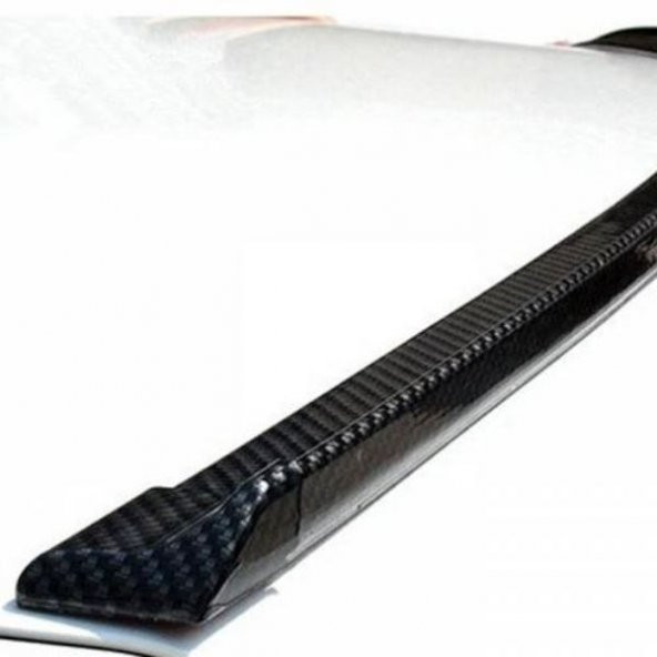 Opel Corsa Uyumlu Bagaj Üstü Carbon Karbon Spoiler - 3D Bagaj Çıtası - 2