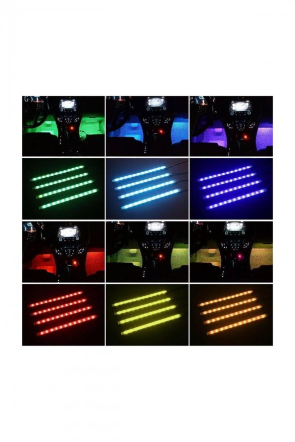 Araç Içi Ayak Altı Sese Duyarlı Led ürün görseli 1