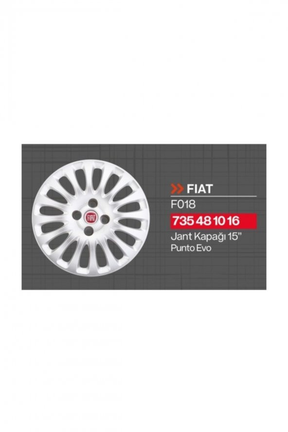Fiat Punto - Evo - Linea 15" Jant Kapağı 4lü Takım Jkf018 - 2