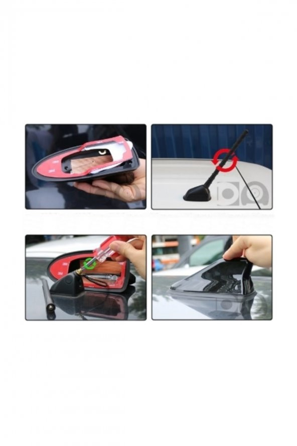 Her Araca Uygun Beyaz Köpek Balığı Anten A Kalite - Resim 2