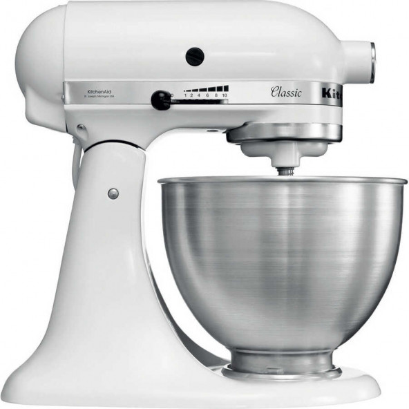 Kitchenaid Classic 275 W 4''3 Lt Stand Mikser 5K45SSEFW Mat Beyaz