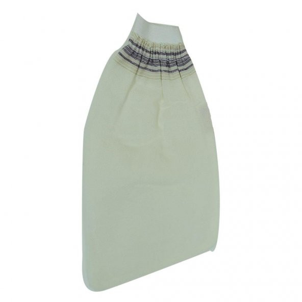 Doğal İpek Lastikli Eldiven Kese Sırt Vücut Banyo Kesesi 15CMX25CM - 2