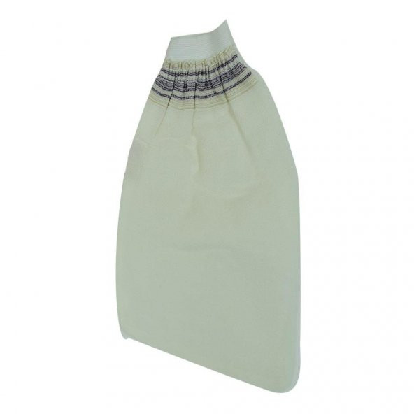 Doğal İpek Lastikli Eldiven Kese Sırt Vücut Banyo Kesesi 15CMX25CM - 3