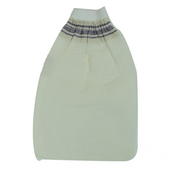 Doğal İpek Lastikli Eldiven Kese Sırt Vücut Banyo Kesesi 15CMX25CM - 5
