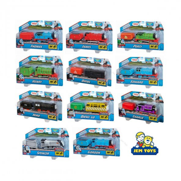 Orjinal Fisher Price Thomas ve Arkadaşları Motorlu Büyük Trenler THOMAS Thomas & Friends TrackMaster Motorlu Tren - Resim 6