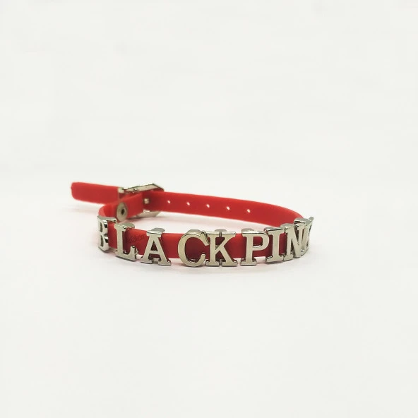K-pop Blackpink Suni Deri 22 cm Ayarlanabilir Kırmızı Bileklik