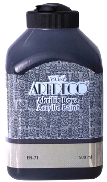 Artdeco Akrilik Boya 8x75ml Pastel Smoky + SİYAH 500ml + BEYAZ 500ml(2 Adet) - Set- - 4