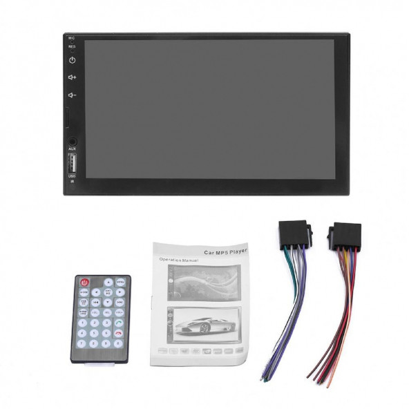 ProfroCAR Windows wince sistem 7 inç 7764B model Tft Usb-SD-Bluetoot-Aux ile Double 2DIN Oto Teyp - 3