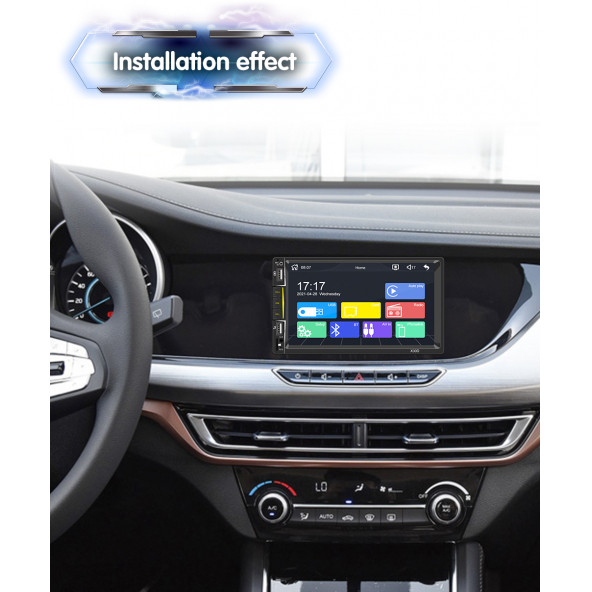 yeni X30D model 7 inç. Double ekran mp5+2usb+aux+Blutut Teyp.ve CarplaySıfır orj.ve full Aks.kutuda - 5