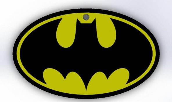 Batman Logosu Anahtarlık Üst Orta Plastik Aparat