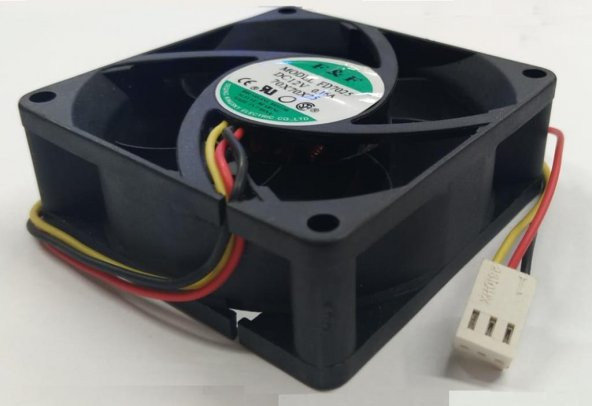 FD7025 70x70x25 mm 12 Volt 0.16 Amper 3 Pin Fan - 2