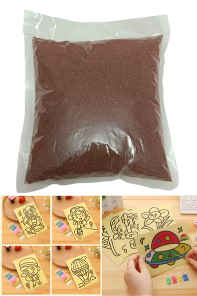 Hayal Sepeti Kum Boyama kumu 12 FARKLI RENK BİRDEN - ÜCRETSİZ KARGO - 8