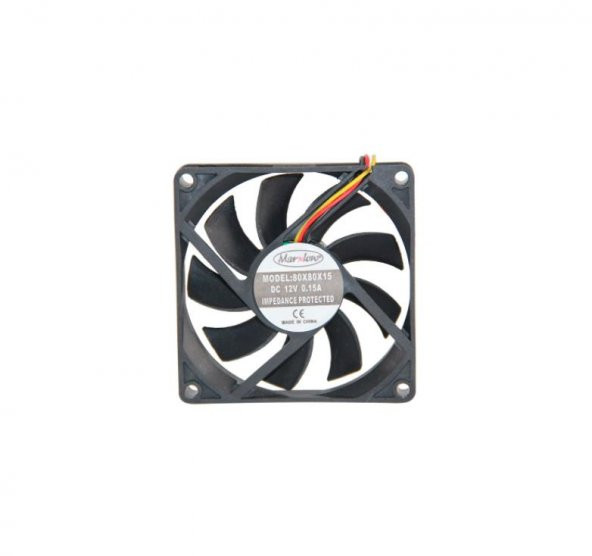 Marxlow 80x80x15 mm 12 Volt 0.15 Amper 3 Pin Fan ürün görseli 1