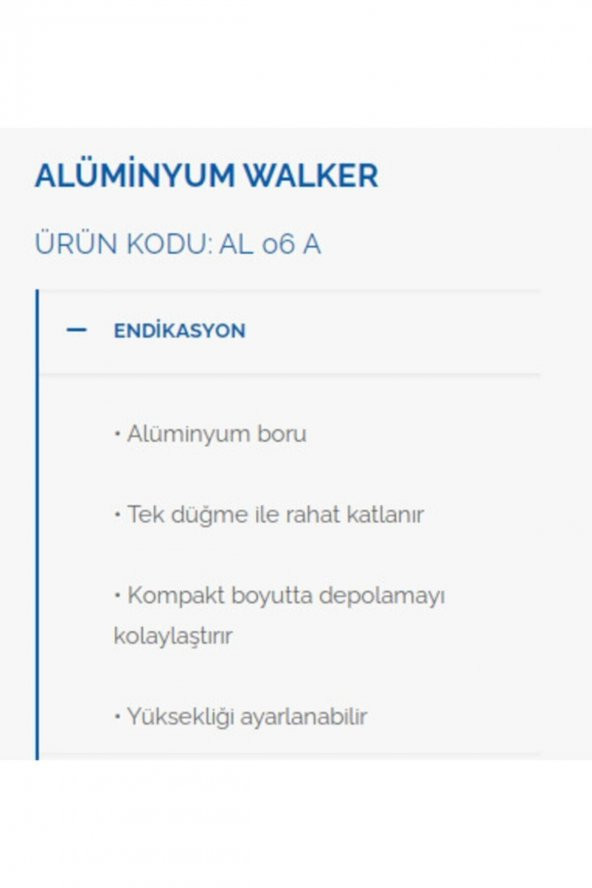 Lüx Ithal Hasta Yürüteci Alüminyum Walker - 2