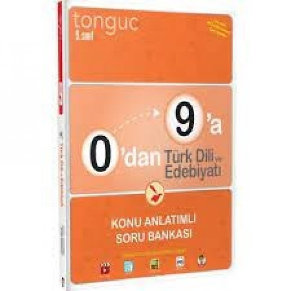 0`dan 9`a Türk Dili ve Edebiyatı Konu Anlatımlı Soru Bankası Tonguç Akademi