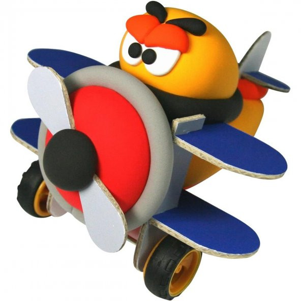 Jumping Clay Kendi Oyuncağını Kendin Yap Modelleme Oyun Hamuru Seti Uçak - 3