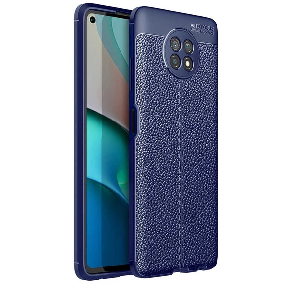 Xiaomi Redmi Note 9 Pro 5G Kılıf Zore Niss Deri Desenli Silikon Kılıf - 3